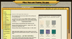 Desktop Screenshot of milesquarefabricstudio.com